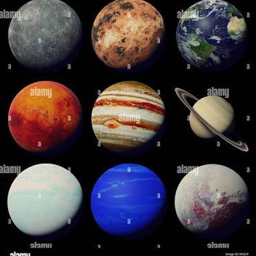 the planets of the solar system isolated on white background (3d space rendering, elements of this image are furnished by NASA) 30x60cm xp8009