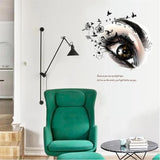 Sks6031 wall stickers beautiful eye living room bedroom wall decoration home decoration mural art