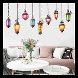 Fashion arab droplight Wall Stickers For Living Room Diy 3d Home Decor JM7342