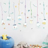 Sk7067 Fallen Wish Bottle Bedroom Living Room Bathroom Window Removable Vinyl Wall Sticker