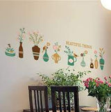 JM7311 Vase Wall Stickers Creative Diy Home Decoration Wall Stickers