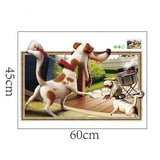XH6243 creative dog photo frame 3D wall sticker living room bedroom wall decoration modern art mural children's room decoration