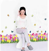 COLORFUL TULIP  WALL STICKER ay7188