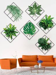 Ht92004 3D Green Plant Wall Sticker,