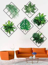 Ht92004 3D Green Plant Wall Sticker,