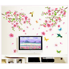 Removable Flowers Butterfly Wall Stickers Decal Art Vinyl Mural Room Decor DIY AY9158