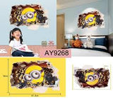 Minions face NON LICENSED Removable Wall Sticker Art Decal Kids Room Decor USA ay9268 60x90