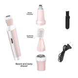 Kemei 4 in 1 Rechargeable Hair Remover Shaver Ladies epilator - KM-3024 (Random color)