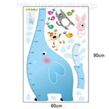 Wall sticker height chart elephant and friends AY9020