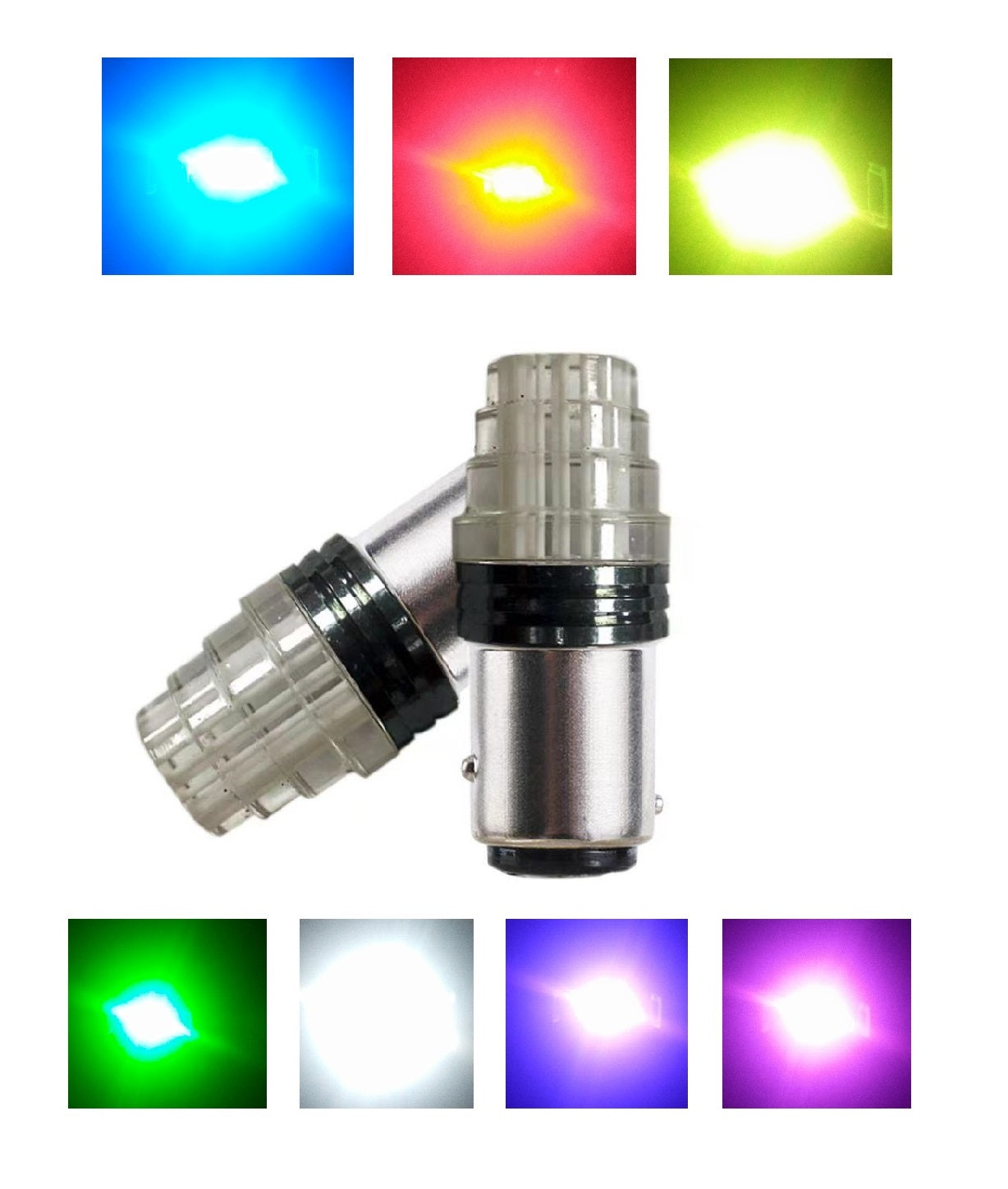 1 Pc LED Bike Back Light Flasher Bulb | Motorcycle Back Light Flasher Bulb | Multi color lights Flasher for bike
