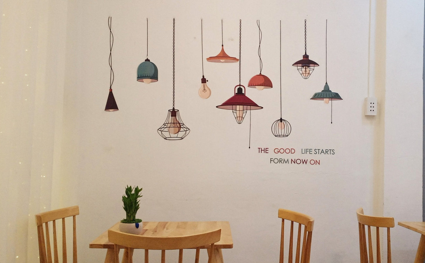 XH9308 Bedroom Window Wall Sticker Decal Exquisite Decoration Wall Stickers