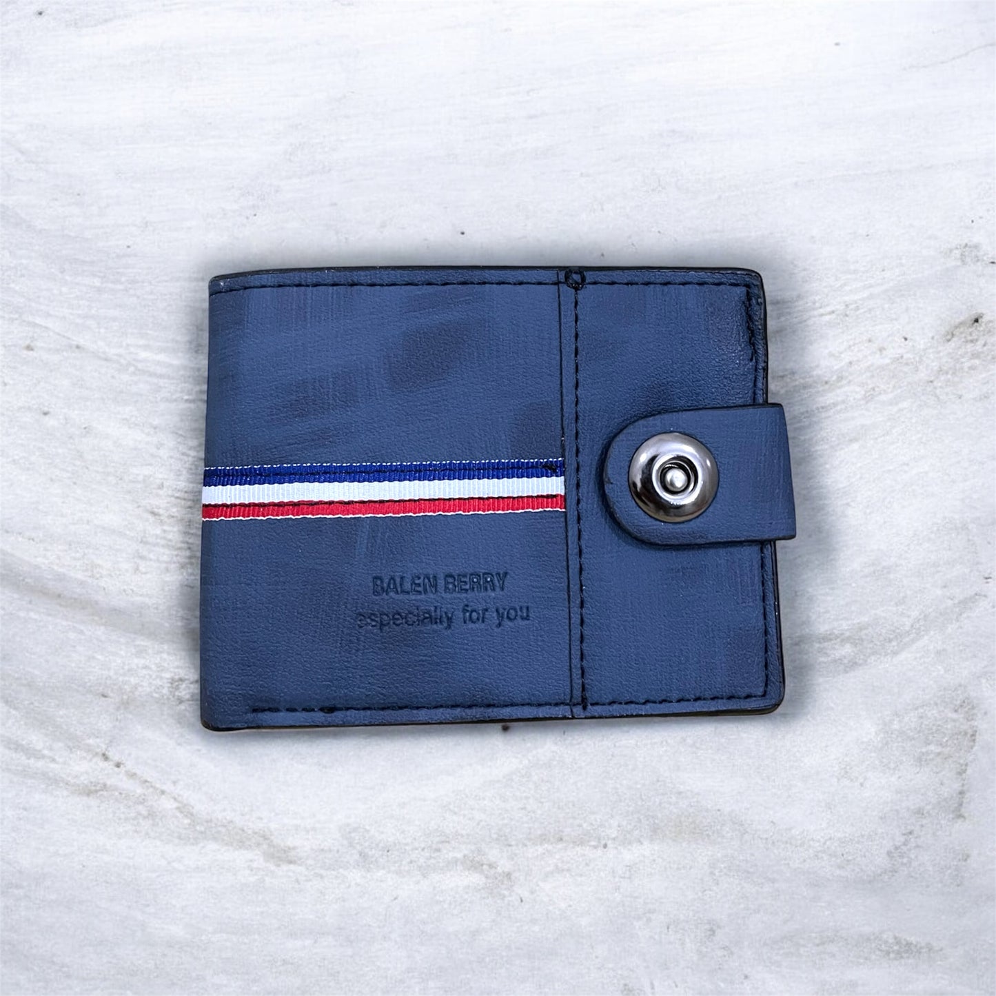Men PU Leather Wallet with Box | Multi Card Slots & Secure Snap Button | 7 Card Holders & 3 Note Compartments