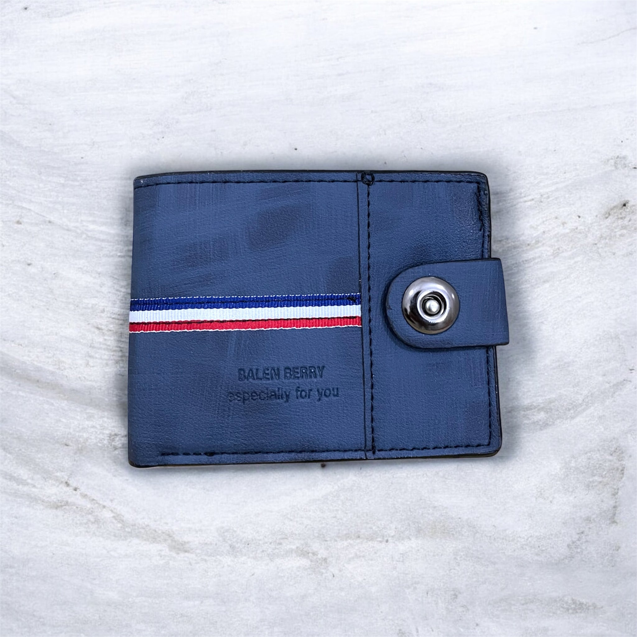 Men PU Leather Wallet with Box | Multi Card Slots & Secure Snap Button | 7 Card Holders & 3 Note Compartments