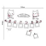 JM7103 Photo Frame Wall Stickers Home Decor Cute Decals Quotes Kids DIY Adesivo de Parede Removable Mixable