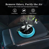 Solar Powered Car Aroma Diffuser – Helicopter Design Air Freshener Perfume for Dashboard