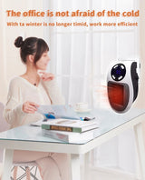 Portable Electric Heater Fan Heater Electric Ceramic Fan Energy-Saving Heater Safe Quiet Heating Fan room for Winter.