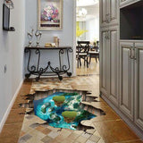 XL8308 3D Symphony Island Wall Stickers For Kids Rooms Bedroom Living Room Ceiling Floor Home Decor Children Wall Decals 3D Sticker