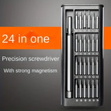 24 in 1 Precision Mini Magnetic Screwdriver Set, 24 in 1 Tool Kit, The Ultimate Electronic Repair Tool Kit for Phone, Tablet, Computer, Laptop, PC, Game Controller, Watch, Precision Screwdriver Set Magnetic