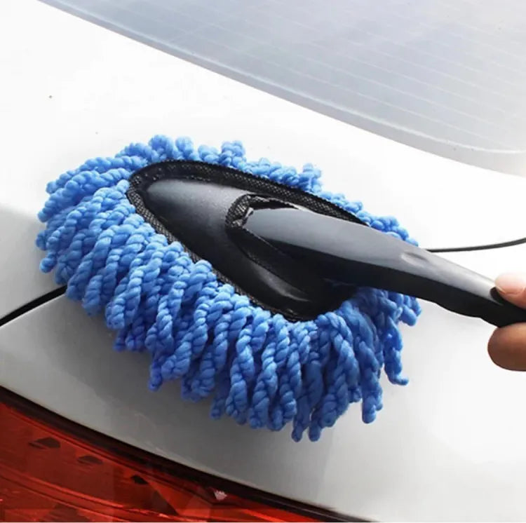 Car Wash Microfiber Cleaning Brush Car Collector Cleaning Dusts Mop Bristles Strong Water Absorption Vehicle Cleaning Wax Mop Brush, Home Cleaning Used Dust Removal Dusting Tool (Random Colors)