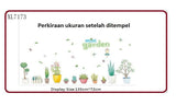 Wall Sticker Mini Garden II XL7173/ Stiker Dinding Taman Pot Mini
