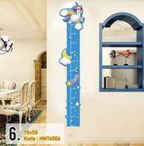 Stiker Dinding Pengukur Tinggi Badan /Wall Sticker Kartun - unicorn