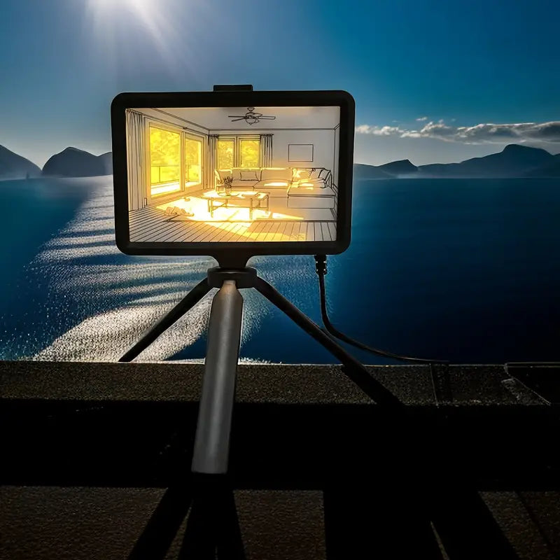 Glowing Art Photo Frame Desktop Decorative Lights, Painting Night Lights, Bedroom Lights | Artwork Table Lamp Gift