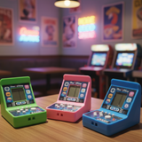 Han Cheng Cube Game Console Mini Portable Electronic Game Console Providing Fun Entertainment (Random Color)