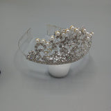 New Fashion Wedding Crystal Pearl Crowns Rhinestone Tiara Brides Hairband