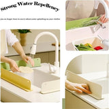 Silicone Sink Splash Guard – Anti-Spill Faucet Stopper, Flexible Oil-Proof Water Baffle Plate with Strong Suction Cups-Random Colour
