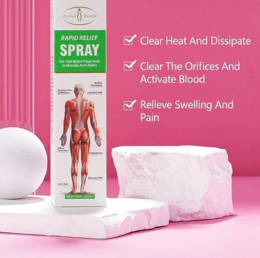 Aichun Beauty Rapid Relief Spray For Muscle And Joint Pain 100ml – Fast Acting Pain Relief Formula For Sore Muscles, Stiff Joints, And Body Aches