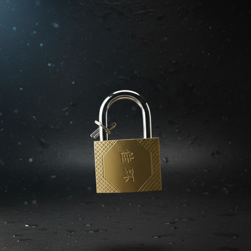 Industrial-Grade Solid Brass Heavy-Duty Security Padlock with Chrome-Plated Hardened Steel Shackle and Precision Keyway