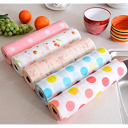 Kitchen Polka Foamic Sheet – 45x300 Waterproof, Oil Resistant Decorative Wall And Counter Covering (Random Design)