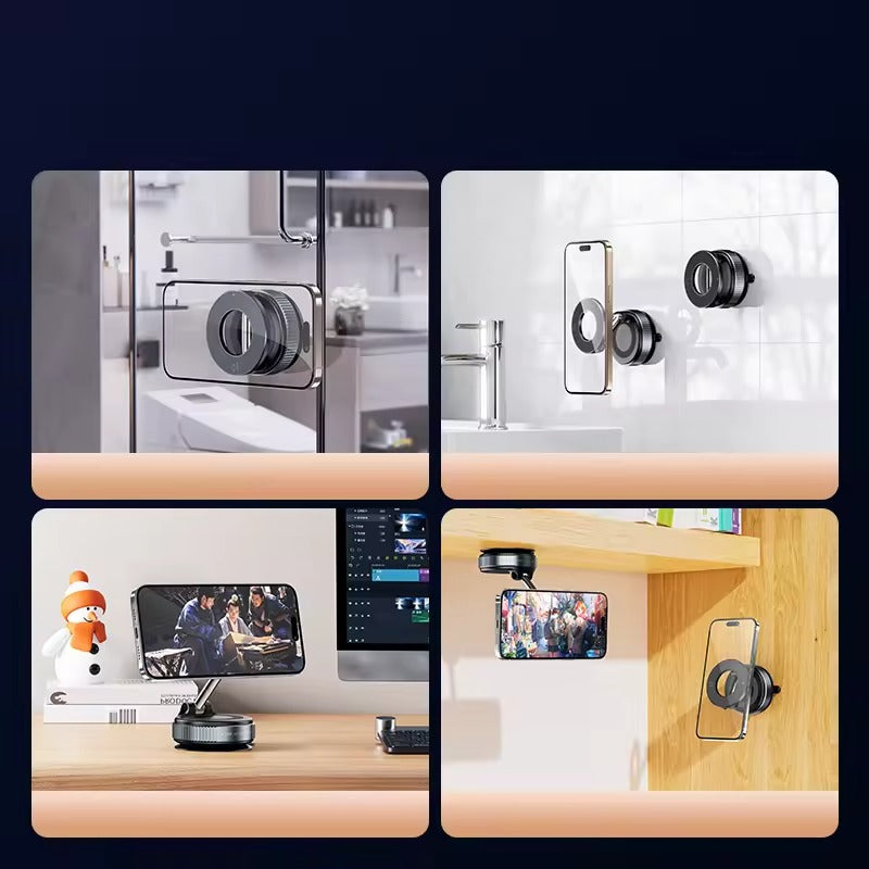 Magnetic 360° Magnetic Car Phone Holder With Strong Suction Base