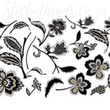 RoomMates Jazzy Jacobean Peel and Stick Wall Decals size 50x70 ay7041