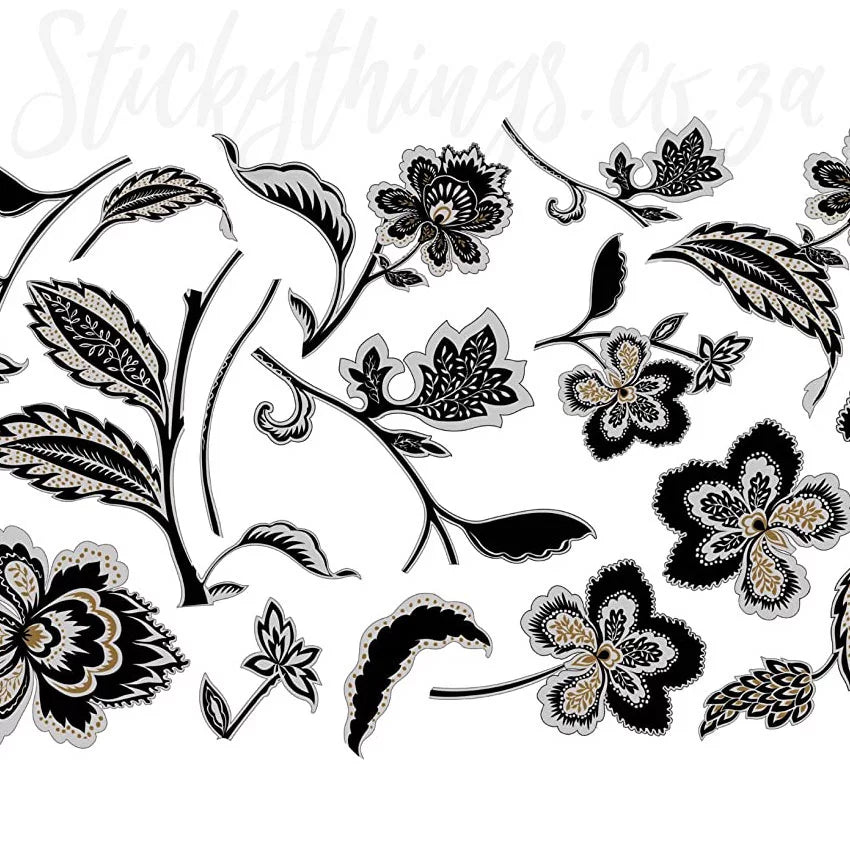 RoomMates Jazzy Jacobean Peel and Stick Wall Decals size 50x70 ay7041