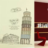 Tower of Pisa Wall Sticker Ay808