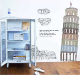 Tower of Pisa Wall Sticker Ay808