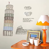 Tower of Pisa Wall Sticker Ay808