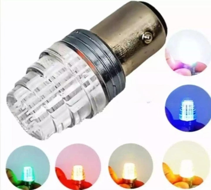 1 Pc LED Bike Back Light Flasher Bulb | Motorcycle Back Light Flasher Bulb | Multi color lights Flasher for bike
