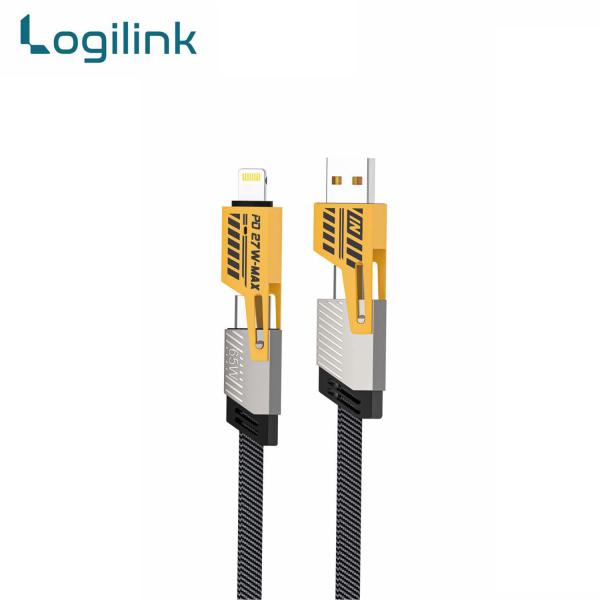 Logilink 60W Fast Charging Data Cable | 4?in?1 Multi USB PD | 1000 mm Length