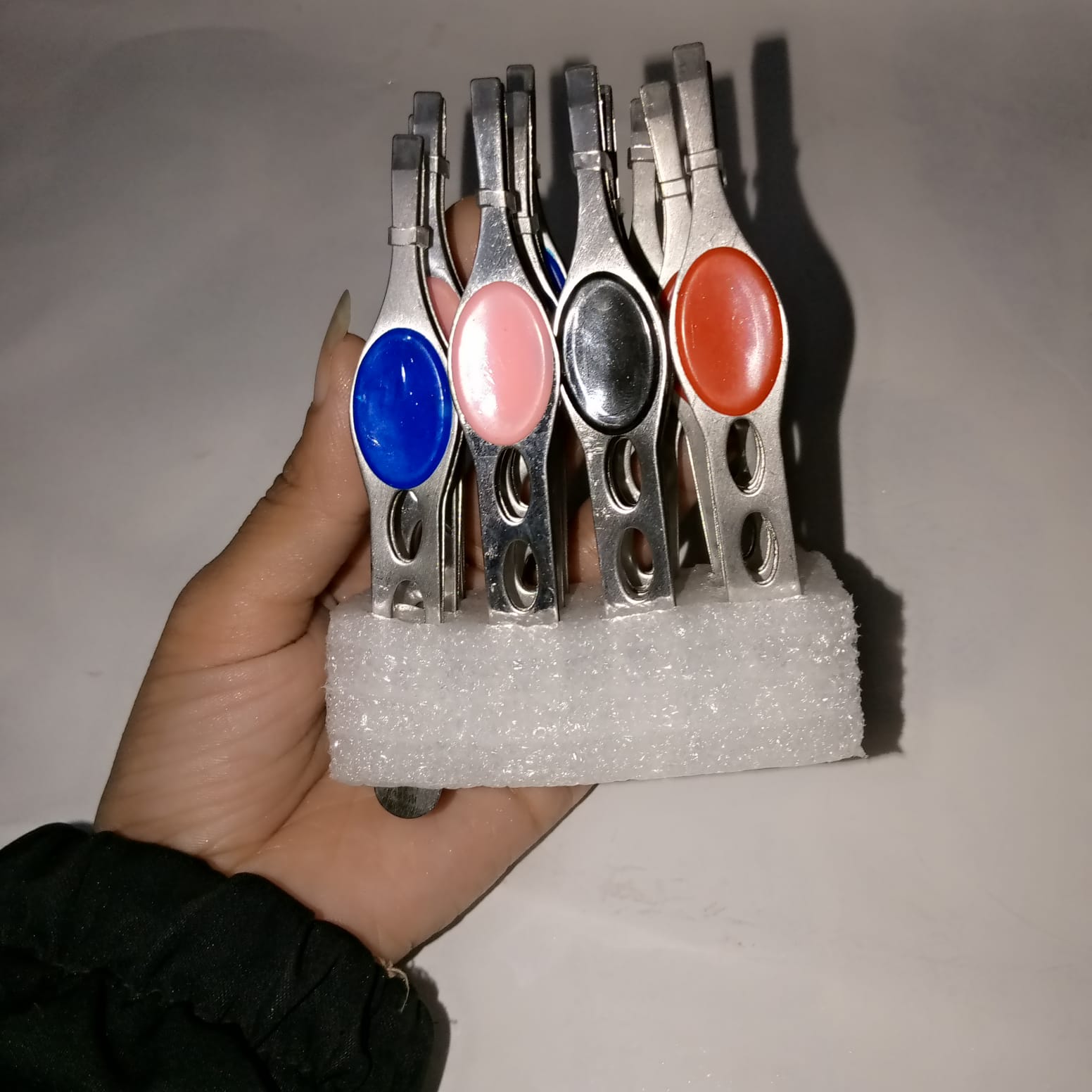 1Pcs Professional Eyebrow tweezers Hair Beauty Slanted Stainless Steel Tweezer Tool bsfrmit1b-3