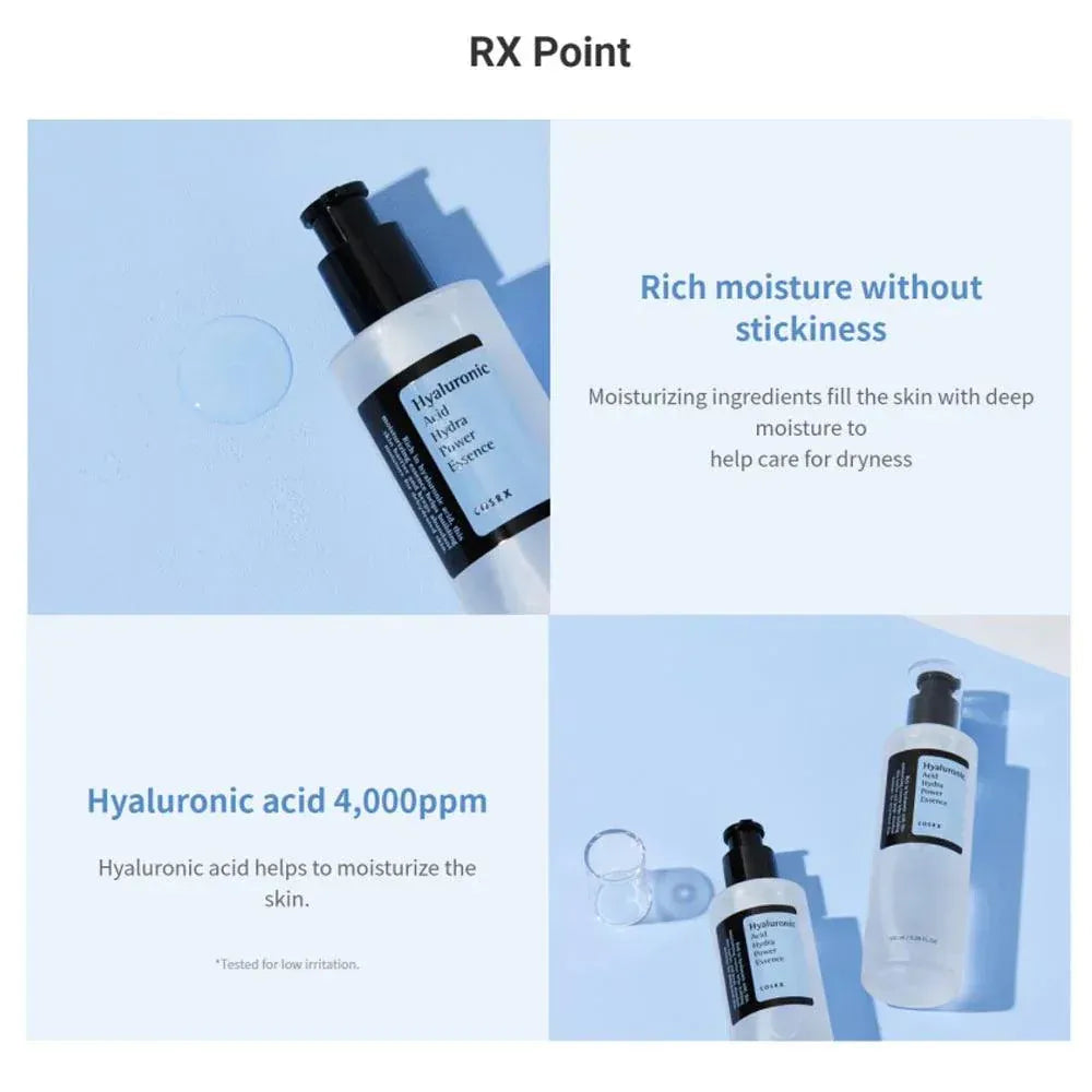 COSRX Hyaluronic Acid Hydra Power Essence | Deep Hydration & Skin Elasticity Booster – Imported Korean Skincare