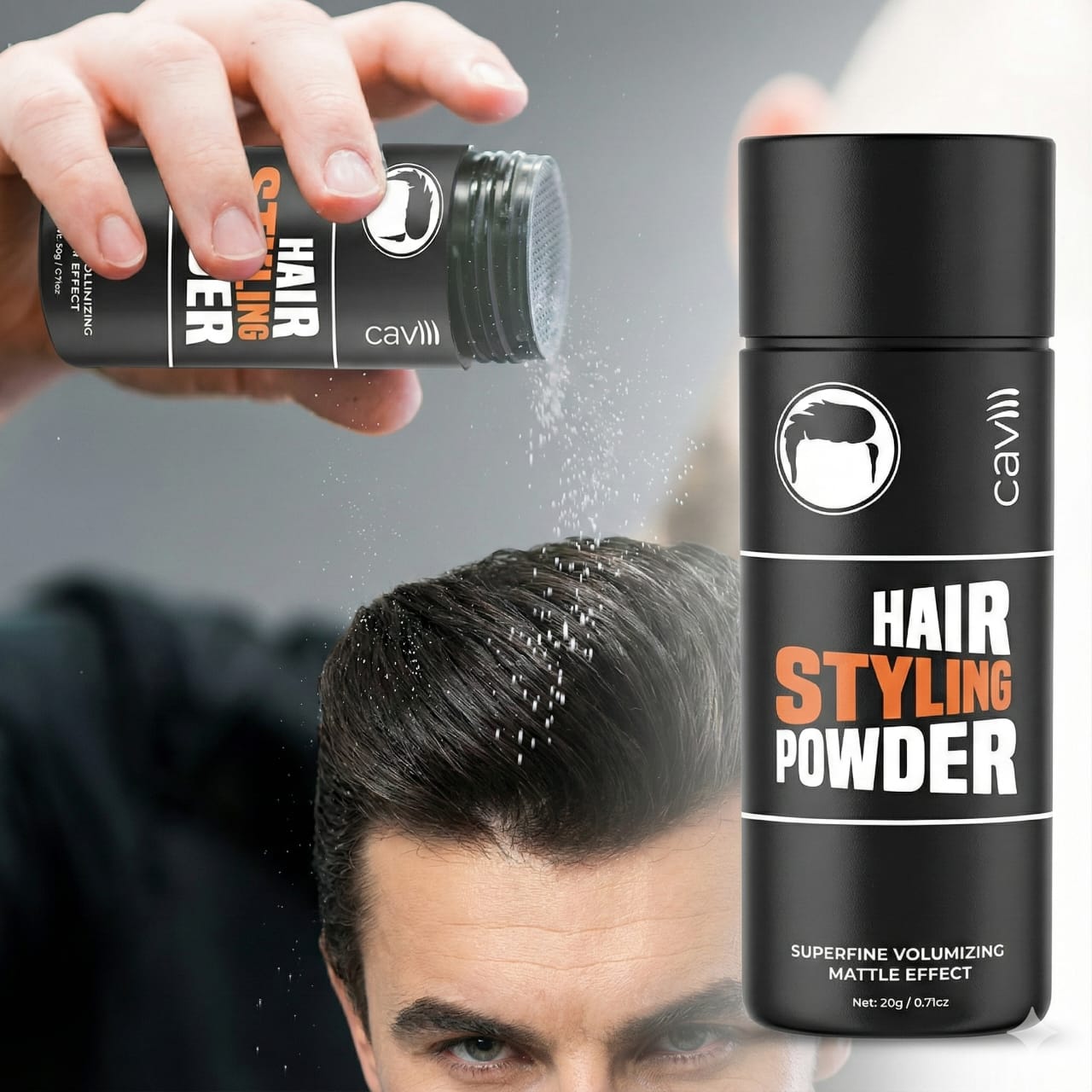 Caviii Superfine Volumizing Matte Effect Hair Styling Powder | Instant Lift & Strong Texture Control (20g)