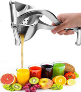 Stainless Steel Lemon Orange Clip Handheld Fruit Juicer | Durable Manual Portable Juicer | Kitchen & Baby Fruit Squeezer