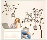 Birds Cage Wall Sticker (AY9039)