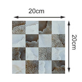 DIY Kitchen Bathroom Bathroom Simulation Wall Tile Waterproof Wallpaper, Peel and Stick Tile Backsplash Wall Tiles 8"x8" (6 Sheets) JM706