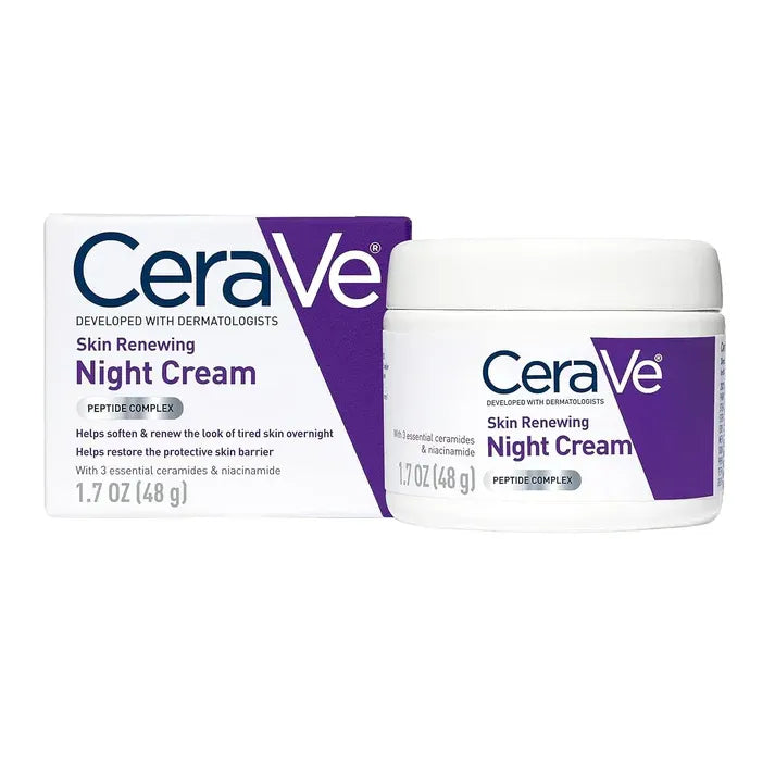 CeraVe 4 in 1 Complete Skincare Kit – Night Cream, Sunblock, Cleanser & Hydrating Serum for Radiant, Healthy, Smooth & Moisturized Skin