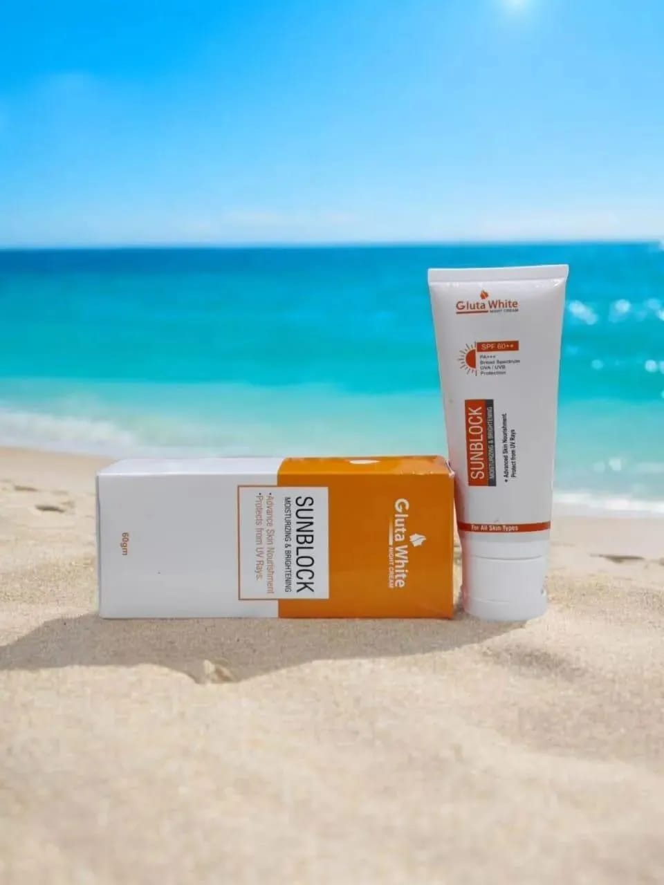Gluta White Complete 3-in-1 Skin Brightening System – Includes Vitamin C & Glycolic Acid Face Wash, SPF 60++ Sunblock, and Advanced Night Cream for Radiance & Anti-Aging