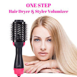 One Step Hair Dryer And Styler Hot Air Brush With Extra Hair Tool Set – Professional Volumizer, Straightener, Curler, And Dryer In One