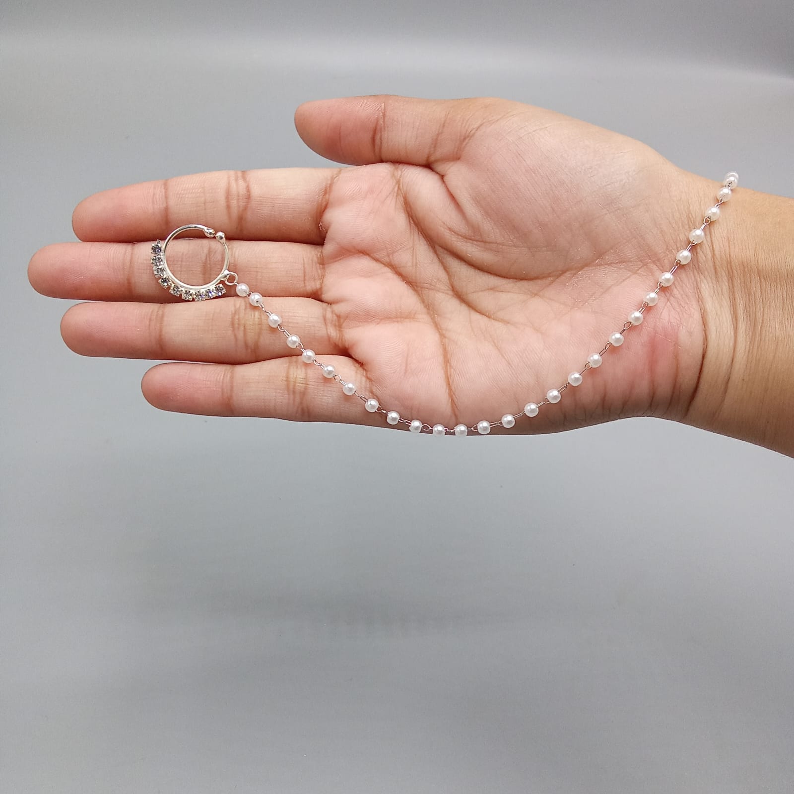 Stylish Golden One Line Nose Nath For Women/Girls.